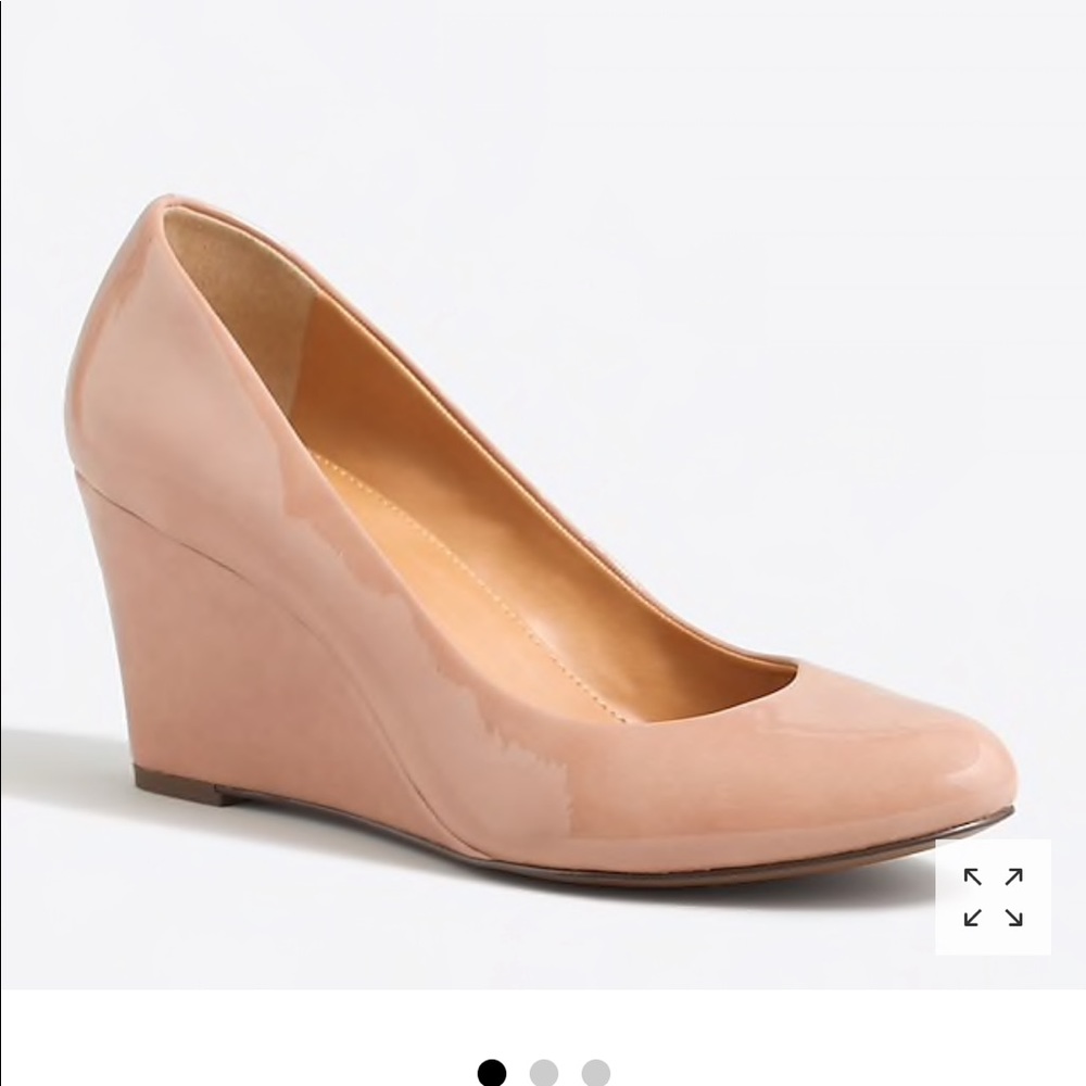 Jcrew Factory Sylvia patent wedges